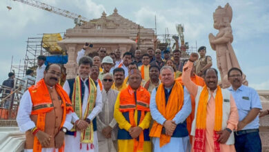 रायपुर : राम मंदिर में गूंजा नारा, छत्तीसगढ़ के भांचा राम, जय श्री राम, जय श्री राम