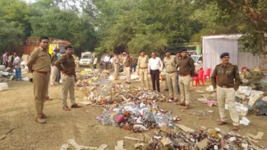 रायपुर पुलिस का बड़ा कदम: जब्त अवैध शराब को किया नष्ट