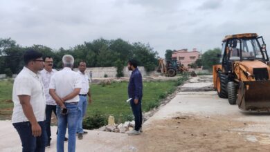 रायपुर समाचार: दावड़ा कॉलोनी में कॉलोनाइजर की अवैध प्लॉटिंग पर चला निगम का बुलडोजर