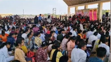 एनएचएम कर्मचारियों का नवा रायपुर में विशाल प्रदर्शन: नियमितीकरण सहित 10 मांगों को लेकर 16,000 स्वास्थ्यकर्मी करेंगे विधानसभा का घेराव