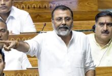 चिदंबरम के बयान पर निशिकांत दुबे का हमला: “कांग्रेस अब देशद्रोही संगठन बन गई है”