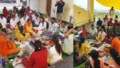 सरकारी सद्बुद्धि के लिए एनएचएम कर्मचारियों ने किया हवन, हनुमान चालीसा का पाठ –