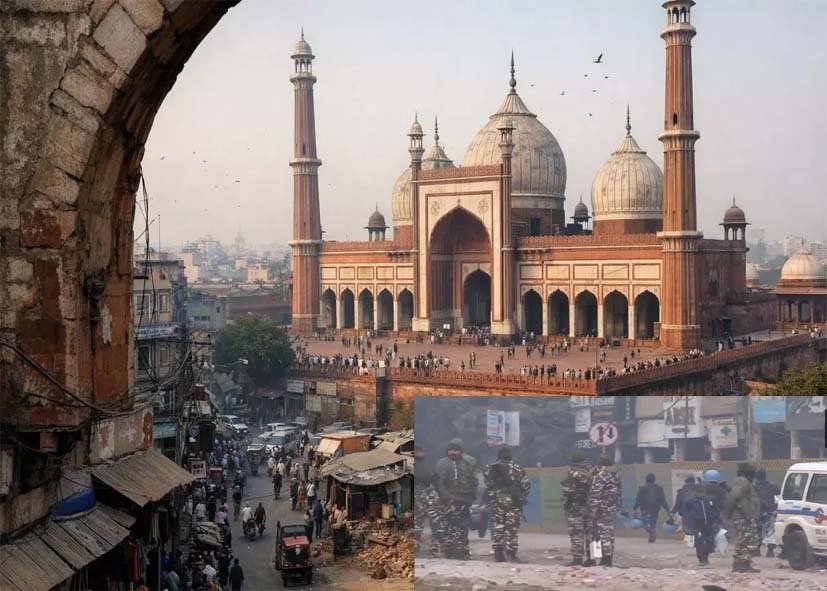 दिल्ली के तुर्कमान गेट पर हाई अलर्ट: जुमे की नमाज को लेकर चप्पे-चप्पे पर पहरा, अर्धसैनिक बल तैनात